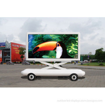 P10 7000 Nits Truck Mounted Led Screen , Full Color Mobile Led Display 1r1g1b